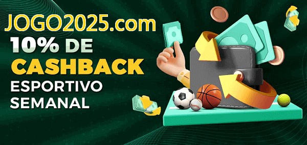 10% de bônus de cashback na JOGO2025.com